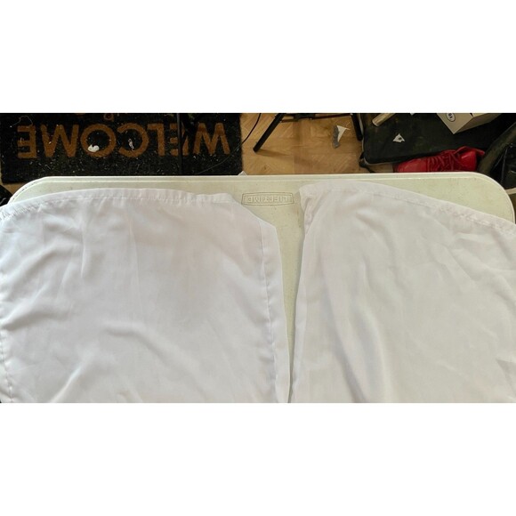 PLT White Sheer Wide Leg Drawstring Pants Size 12 Resort Beach Vacation - Picture 9 of 15